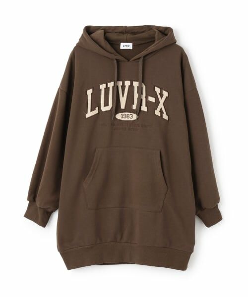 Lovetoxic / ラブトキシック ミニ丈・ひざ丈ワンピース | ルーズパーカワンピース | 詳細9