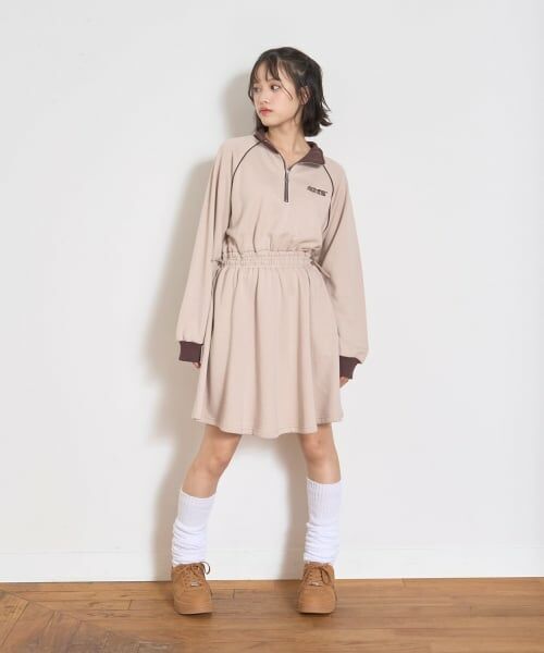 Lovetoxic / ラブトキシック ミニ丈・ひざ丈ワンピース | 長袖トラックワンピース | 詳細14