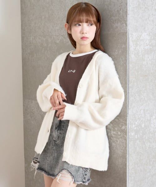 Lovetoxic / ラブトキシック カーディガン・ボレロ | 【LTXC】シャギーオーバーカーディガン | 詳細4