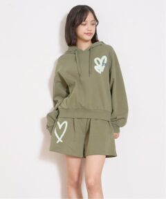 Lovetoxic / ラブトキシック パーカー | 【LTXC】【綿100％】裏起毛バックスプレーセットアップ