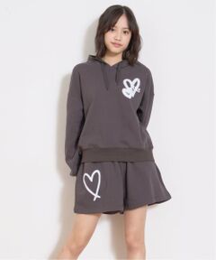 Lovetoxic / ラブトキシック パーカー | 【LTXC】【綿100％】裏起毛バックスプレーセットアップ
