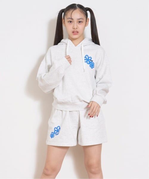 Lovetoxic / ラブトキシック パーカー | 【LTXC】【綿100％】裏起毛バックスプレーセットアップ（シロ杢）