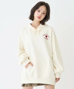 Lovetoxic / ラブトキシック ミニ丈・ひざ丈ワンピース | 【LTXC】【綿100％】バックロゴチュニックパーカ