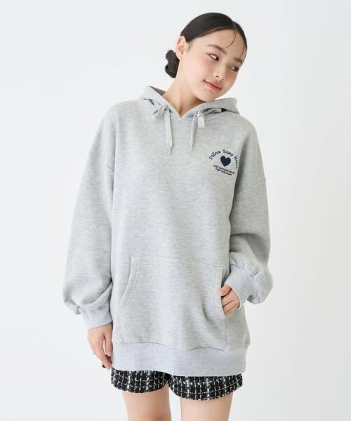 Lovetoxic / ラブトキシック ミニ丈・ひざ丈ワンピース | 【LTXC】【綿100％】バックロゴチュニックパーカ | 詳細11