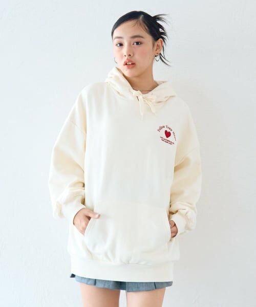 Lovetoxic / ラブトキシック ミニ丈・ひざ丈ワンピース | 【LTXC】【綿100％】バックロゴチュニックパーカ | 詳細5