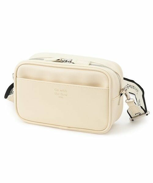 Lovetoxic / ラブトキシック ショルダーバッグ | ジャガードテープショルダー（アイボリー）