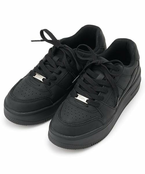 Lovetoxic / ラブトキシック スニーカー | 【LTXC】【軽量】厚底コートスニーカー（黒）