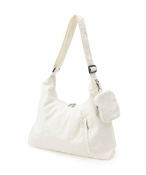 Lovetoxic / ラブトキシック ショルダーバッグ | 【LTXC】ポーチつきナイロンビッグショルダー（オフ ホワイト）