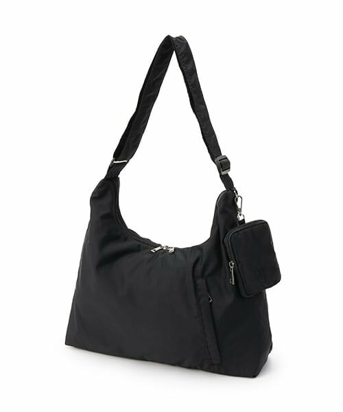 Lovetoxic / ラブトキシック ショルダーバッグ | 【LTXC】ポーチつきナイロンビッグショルダー（黒）