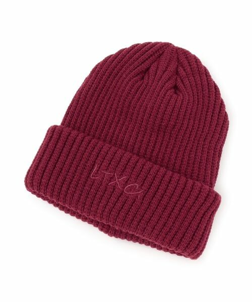 Lovetoxic / ラブトキシック ニットキャップ | 【LTXC】刺しゅうビーニー（ワイン）