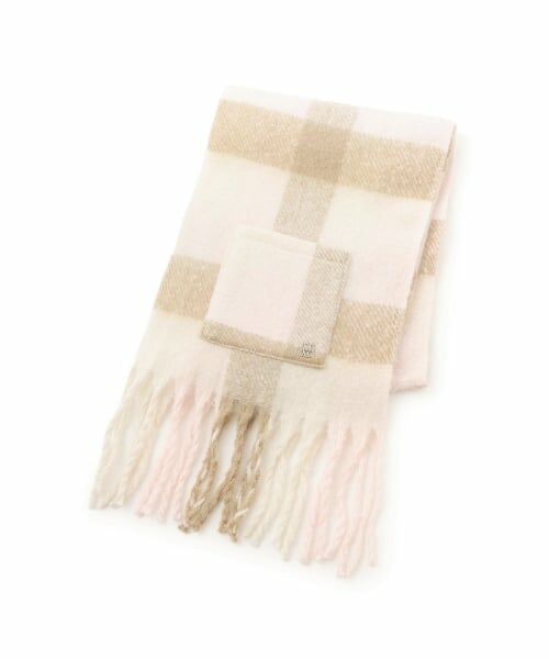 Lovetoxic / ラブトキシック マフラー・ショール・スヌード・ストール | 【LTXC】チェックボリュームマフラー（ピンク）