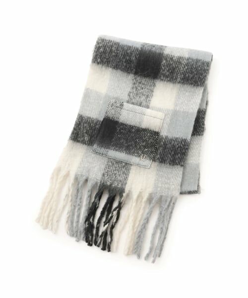 Lovetoxic / ラブトキシック マフラー・ショール・スヌード・ストール | 【LTXC】チェックボリュームマフラー（黒）