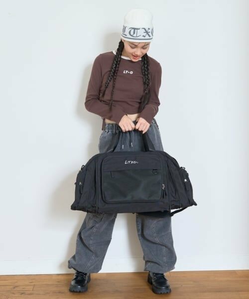 Lovetoxic / ラブトキシック ボストンバッグ | 【LTXC】【容43-50L】【撥水】拡張ボストン（黒）