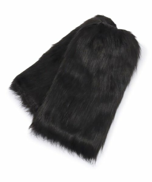 Lovetoxic / ラブトキシック レッグウォーマー | 【LTXC】フェイクファーレッグカバー（黒）