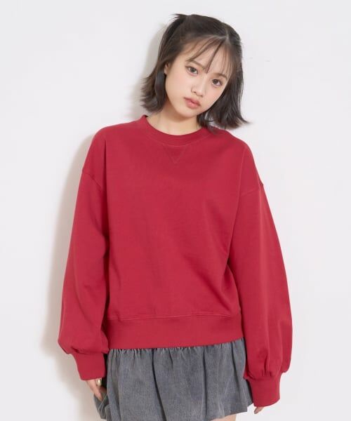 Lovetoxic / ラブトキシック スウェット | 【裏起毛】綿100%トレーナー（エンジ）