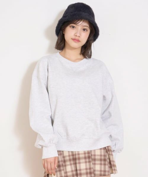 Lovetoxic / ラブトキシック スウェット | 【裏起毛】綿100%トレーナー（シロ杢）