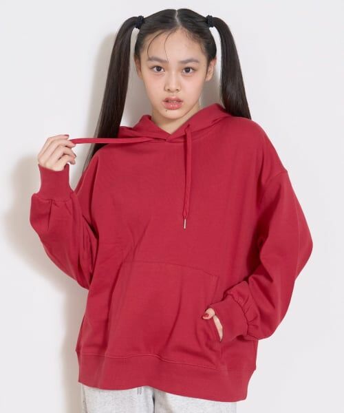 Lovetoxic / ラブトキシック パーカー | 【裏起毛】綿100%プルパーカ（エンジ）