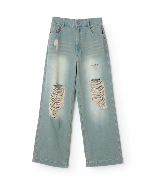 Lovetoxic / ラブトキシック その他パンツ | 【LTXC】【セット可】ダメージデニムワイドパンツ | 詳細7