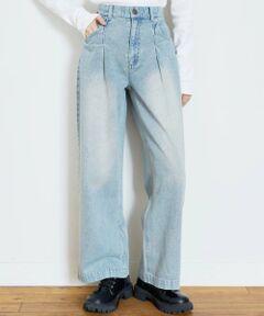 Lovetoxic / ラブトキシック その他パンツ | 【LTXC】【セット可】タックワイドデニムパンツ