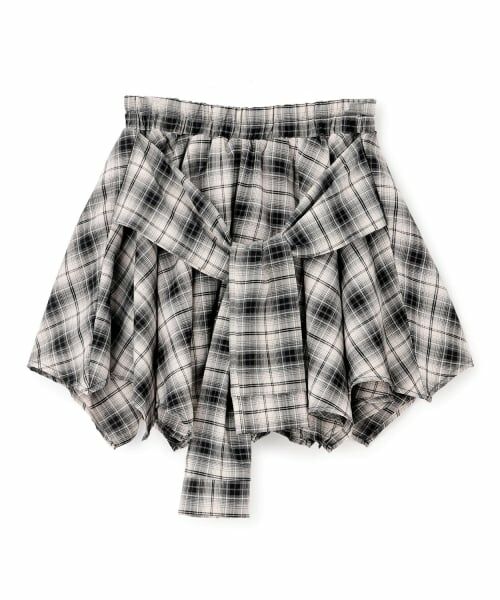 Lovetoxic / ラブトキシック ショート・ハーフ・半端丈パンツ | 【LTXC】腰巻き風チェックキュロット | 詳細11