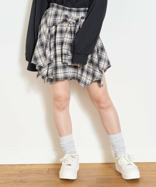 Lovetoxic / ラブトキシック ショート・ハーフ・半端丈パンツ | 【LTXC】腰巻き風チェックキュロット | 詳細6
