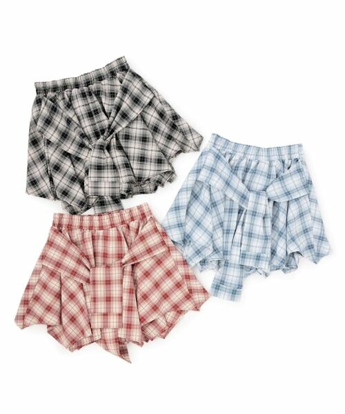 Lovetoxic / ラブトキシック ショート・ハーフ・半端丈パンツ | 【LTXC】腰巻き風チェックキュロット | 詳細9