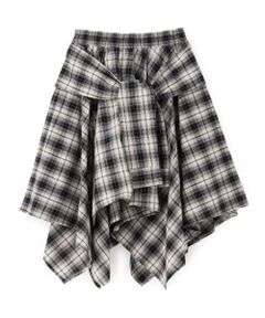 Lovetoxic / ラブトキシック ミニ・ひざ丈スカート | 【LTXC】腰巻き風チェックミディスカート