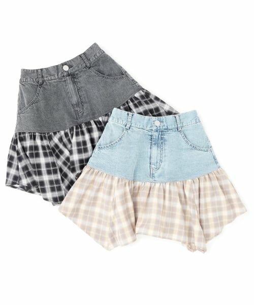 Lovetoxic / ラブトキシック ショート・ハーフ・半端丈パンツ | 【LTXC】異素材ドッキングヘムミニスカート | 詳細5