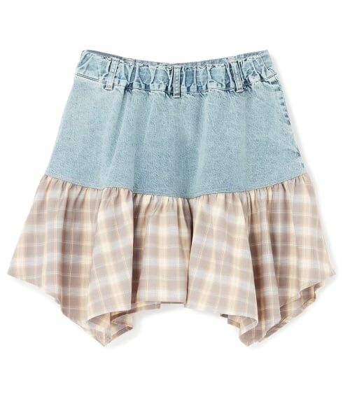 Lovetoxic / ラブトキシック ショート・ハーフ・半端丈パンツ | 【LTXC】異素材ドッキングヘムミニスカート | 詳細8