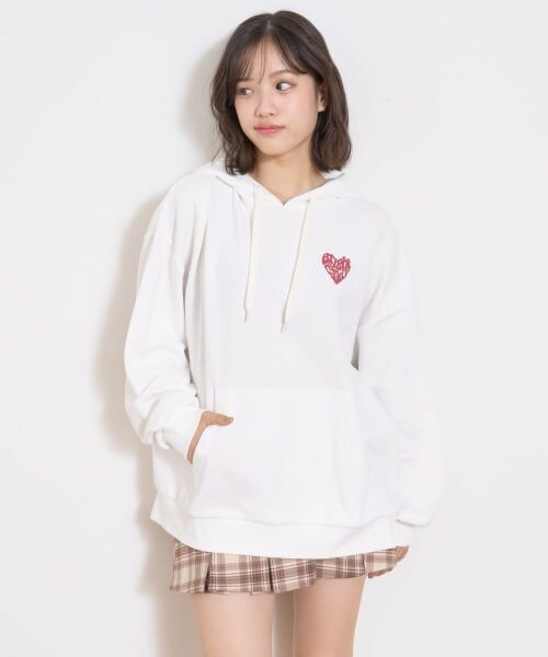 Lovetoxic / ラブトキシック パーカー | 【秒かわトップス】【LTXC】ハート発泡パーカ | 詳細2