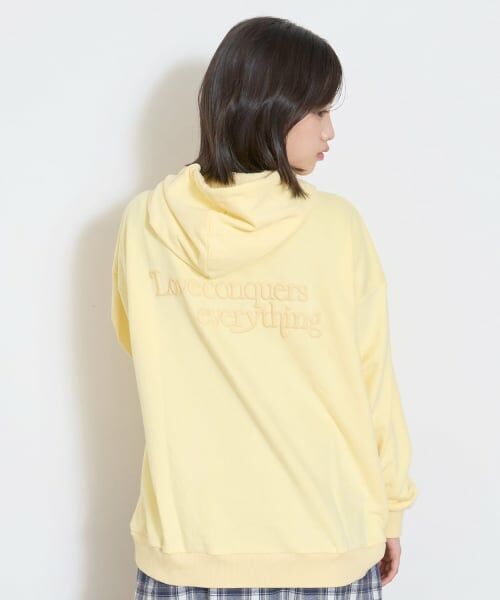 Lovetoxic / ラブトキシック パーカー | 【秒かわトップス】【LTXC】ロゴ発泡パーカ（黄）