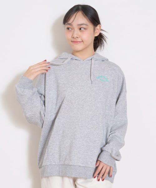 Lovetoxic / ラブトキシック パーカー | 【秒かわトップス】【LTXC】ロゴ発泡パーカ（トップ グレー）