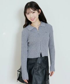 Lovetoxic / ラブトキシック カーディガン・ボレロ | 【LTXC】【洗える】リブWジップカーディガン