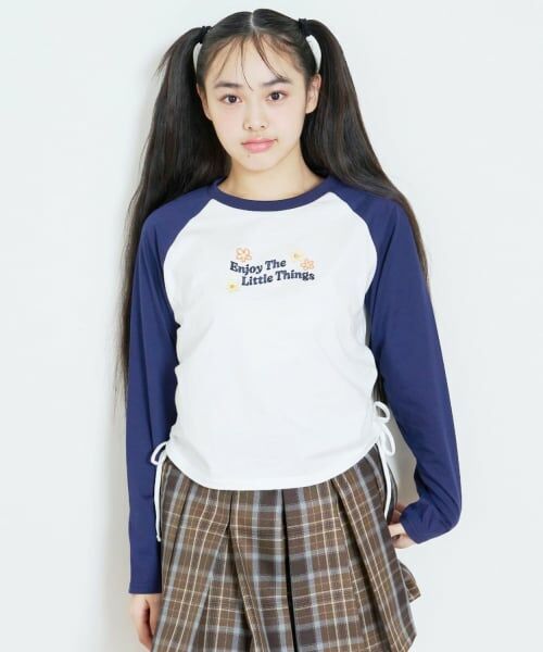 Lovetoxic / ラブトキシック Tシャツ | 【LTXC/綿100%】アソートラグラン長袖T（紺）