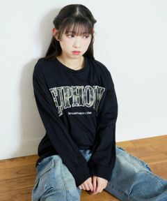 Lovetoxic / ラブトキシック Tシャツ | 【LTXC/綿100%】カレッジ柄ロゴ長袖T
