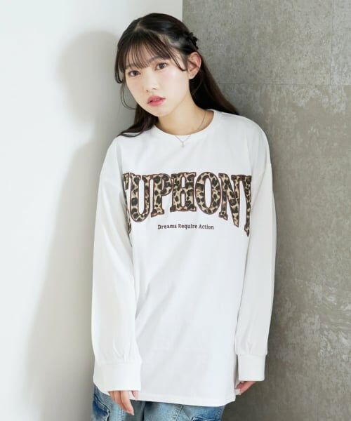 Lovetoxic / ラブトキシック Tシャツ | 【LTXC/綿100%】カレッジ柄ロゴ長袖T | 詳細1