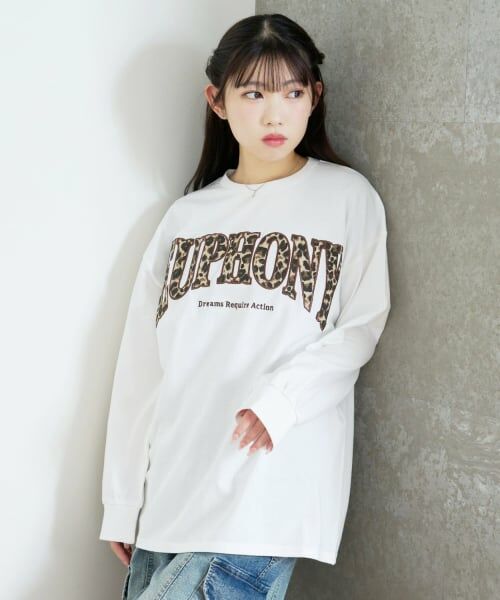 Lovetoxic / ラブトキシック Tシャツ | 【LTXC/綿100%】カレッジ柄ロゴ長袖T | 詳細2