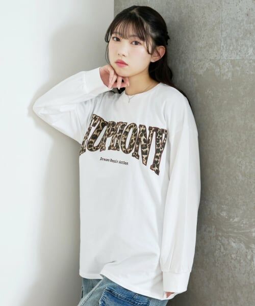 Lovetoxic / ラブトキシック Tシャツ | 【LTXC/綿100%】カレッジ柄ロゴ長袖T | 詳細3