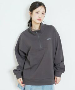 Lovetoxic / ラブトキシック スウェット | 【LTXC/綿100％】ハーフZIPプルオーバー