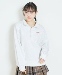 Lovetoxic / ラブトキシック スウェット | 【LTXC/綿100％】ハーフZIPプルオーバー