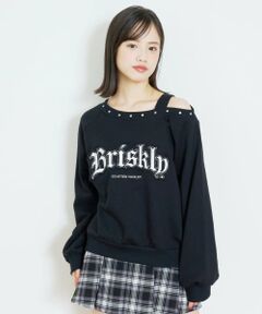 Lovetoxic / ラブトキシック スウェット | 【LTXC/綿100%】ワンショルプルオーバー