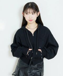 Lovetoxic / ラブトキシック パーカー | 【LTXC/綿100%/セット可】スタッズZIPパーカー