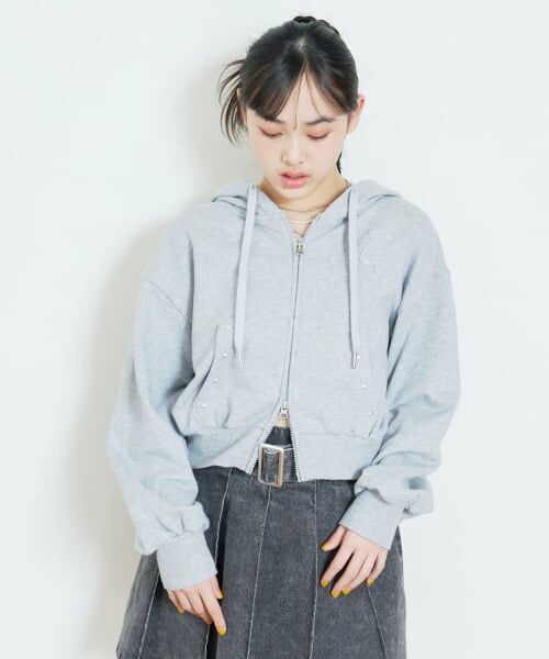 Lovetoxic / ラブトキシック パーカー | 【LTXC/綿100%/セット可】スタッズZIPパーカー | 詳細4