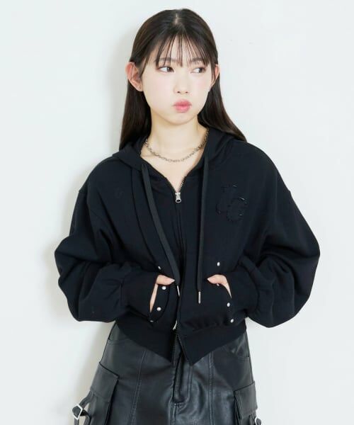 Lovetoxic / ラブトキシック パーカー | 【LTXC/綿100%/セット可】スタッズZIPパーカー | 詳細6