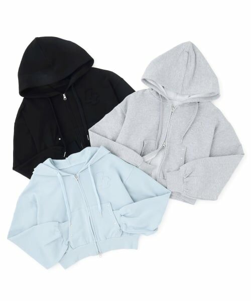 Lovetoxic / ラブトキシック パーカー | 【LTXC/綿100%/セット可】スタッズZIPパーカー | 詳細7