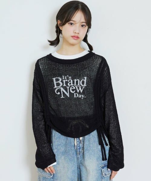 Lovetoxic / ラブトキシック ニット・セーター | 【LTXC/アラエル】ロゴドロストシアーニットセット（黒）