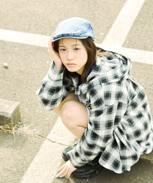 Lovetoxic / ラブトキシック パーカー | 【LTXC】チェックシャツパーカー（黒）