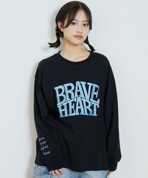 Lovetoxic / ラブトキシック Tシャツ | 【GOODPRICE】【LTXC/綿100%】ビックロゴカラー長袖T（黒）