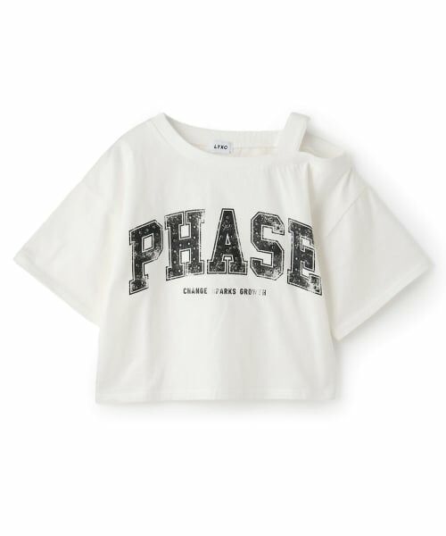 Lovetoxic / ラブトキシック Tシャツ | 【LTXC/綿100％】ワンショルロゴ半T（オフ ホワイト）