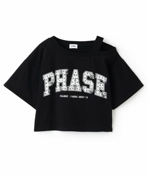 Lovetoxic / ラブトキシック Tシャツ | 【LTXC/綿100％】ワンショルロゴ半T（黒）